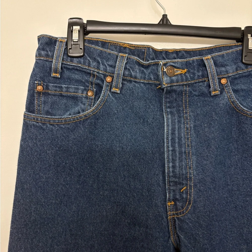 Vtg 90s Levis 540 Orange Tab Jeans Mens 34x29 Relaxed Tapered Blue Denim USA